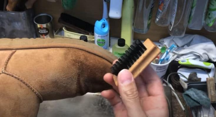 Use A Suede Brush to clean uggs